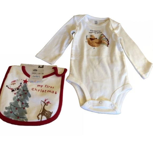 NWOT Carter’s Just One You Bib & Onesie - 9month - Picture 1 of 7